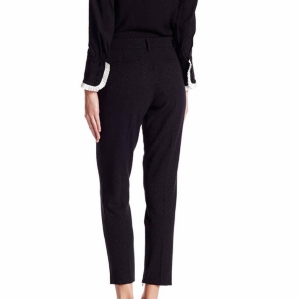 ABS Allen Schwartz Black Cropped Sparkle Black Pant NWT - Picture 5 of 7